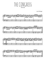 Téléchargez l'arrangement pour piano de la partition de The congress en PDF